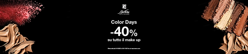 Promo speciale Bionike Color Days, sconto del 40% su tutta la linea make up Bionike!
