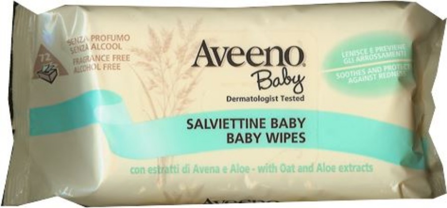 Aveeno Baby Salviette 72 Pezzi