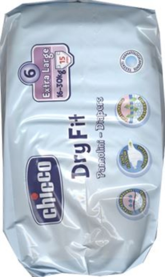Chicco 39250 Pannolini Dry Fit XL