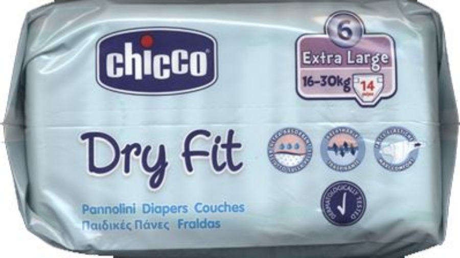 Chicco 39251 Pannolini Dry Fit XL