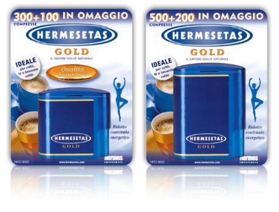 Hermesetas Gold 500 e 200 Compresse OMAGGIO