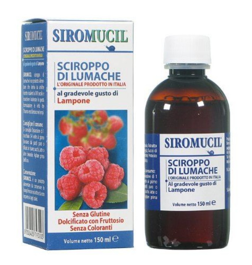 Siromucil Sciroppo Estratto di Lumaca Gusto Lamponi 150ml