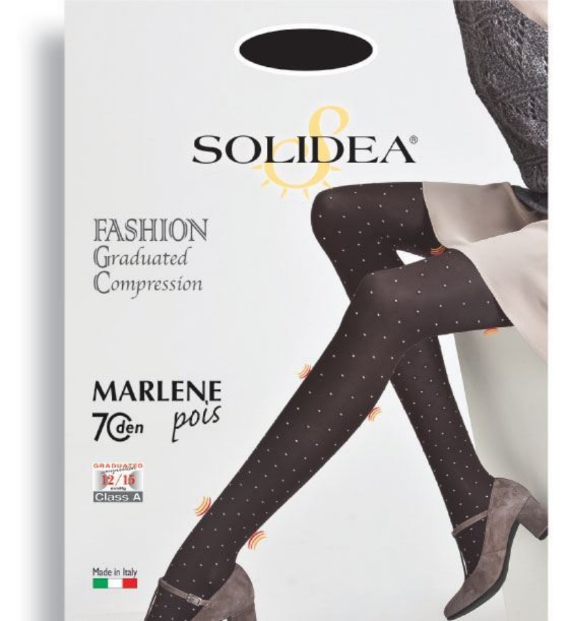 Solidea Marlene Pois 70 Opaco Nero Taglia 3ML