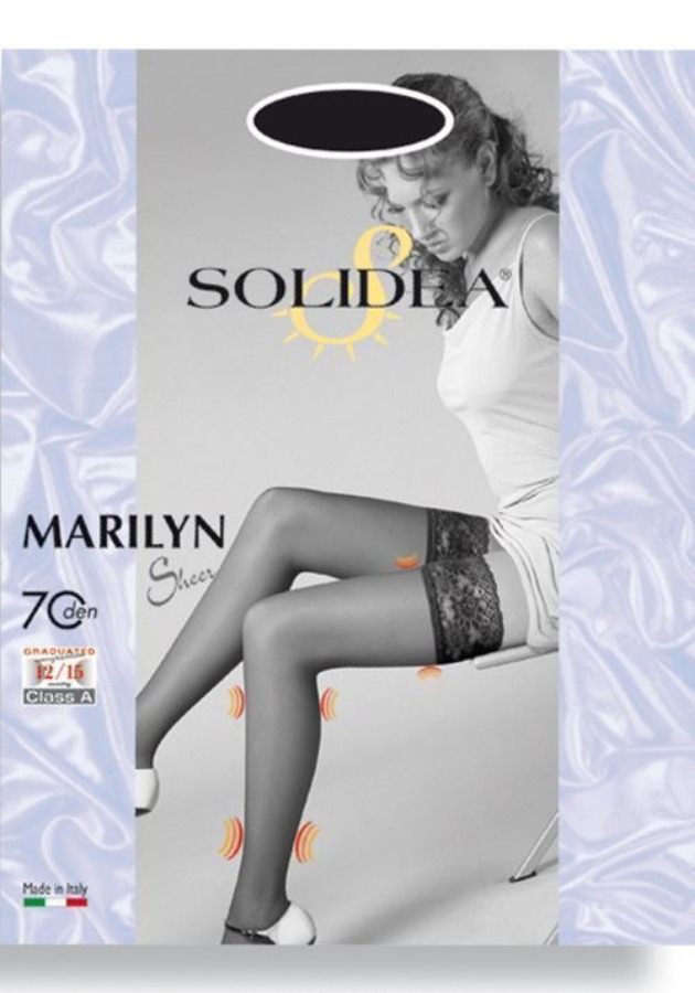 Solidea Marilyn 70 Calza Autoreggente Nero Taglia 3ML
