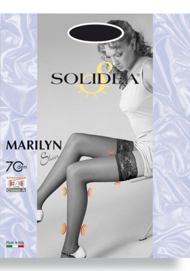 Solidea Marilyn 70 Calza Autoreggente Blu Taglia 3
