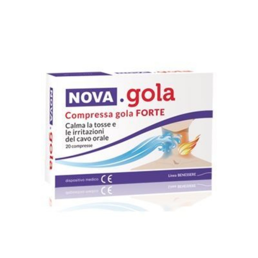 Nova Argentia Gola Compresse Forte 20 Pezzi