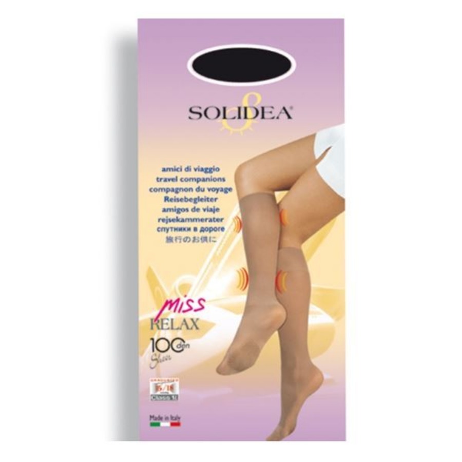 Solidea Miss Relax 100 Gambaletto Nero Taglia 3ML