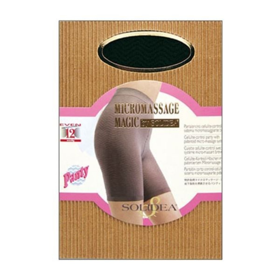 Solidea Magic Panty Tutore Micro Massage Nero Taglia 1S