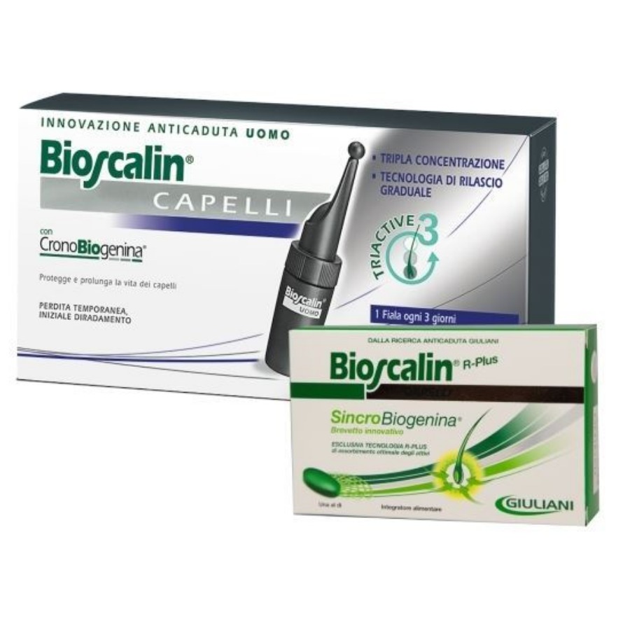 Bioscalin Triactive Uomo Fiale e Compresse Sincrobiogenina OMAGGIO