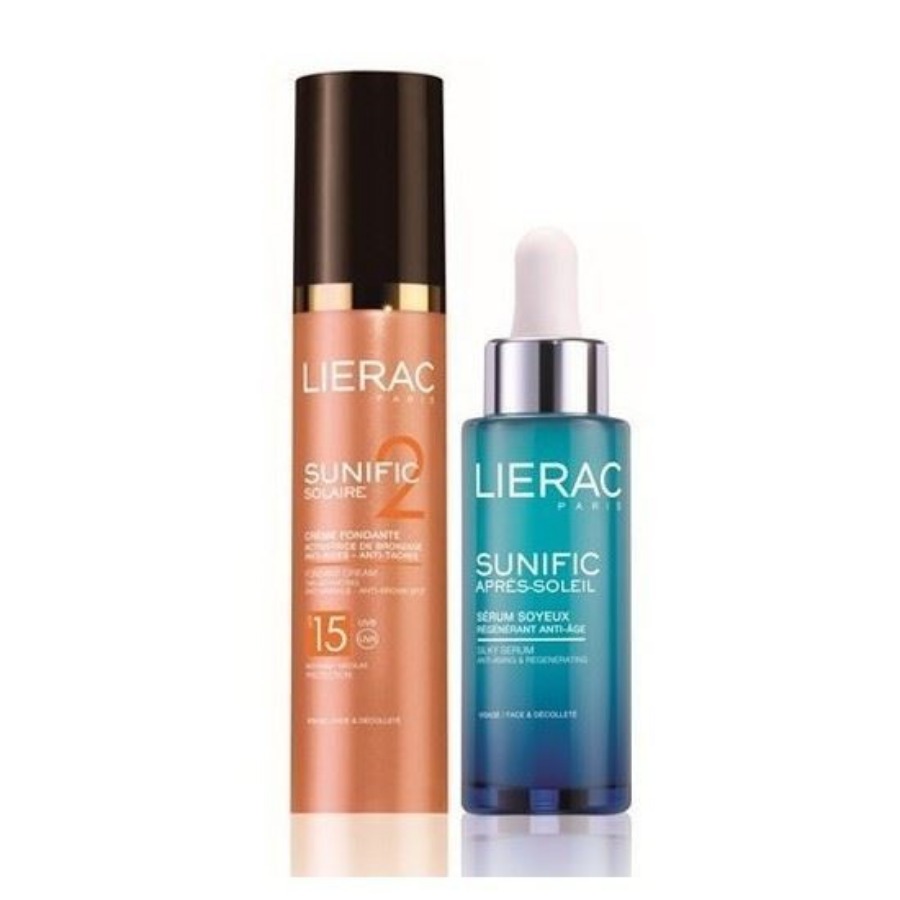 Lierac Cofanetto Sunific Crema SPF15 e Siero Doposole