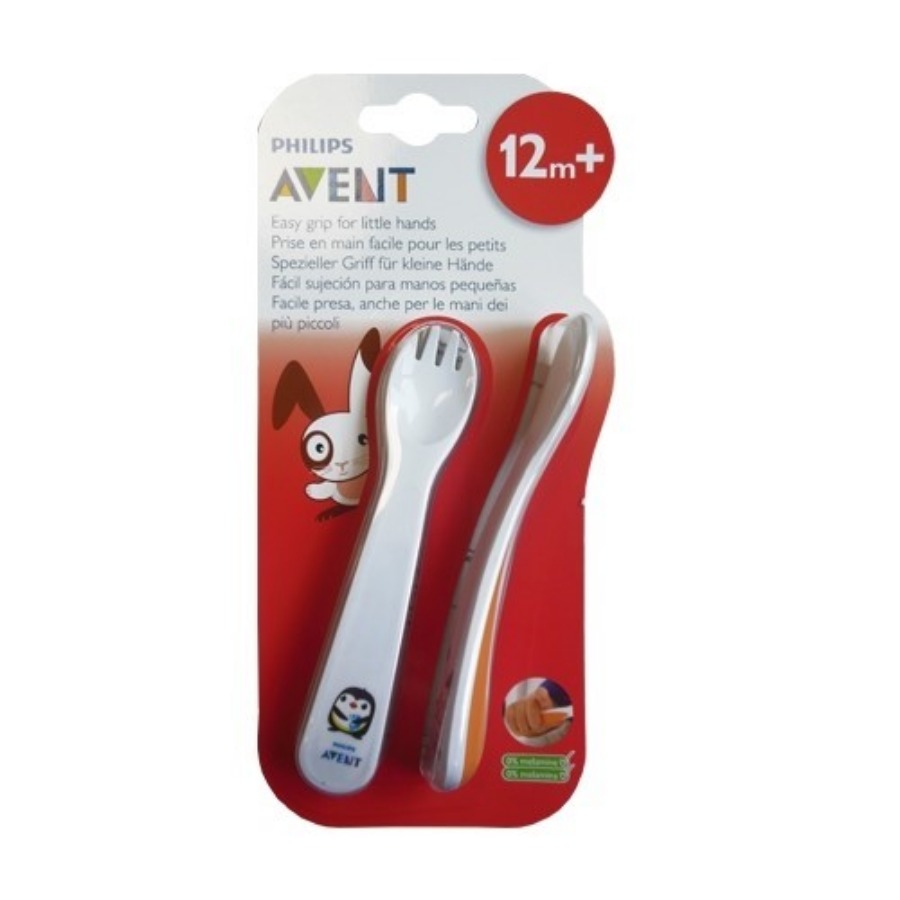 Avent Forchetta e Cucchiaino 12M+