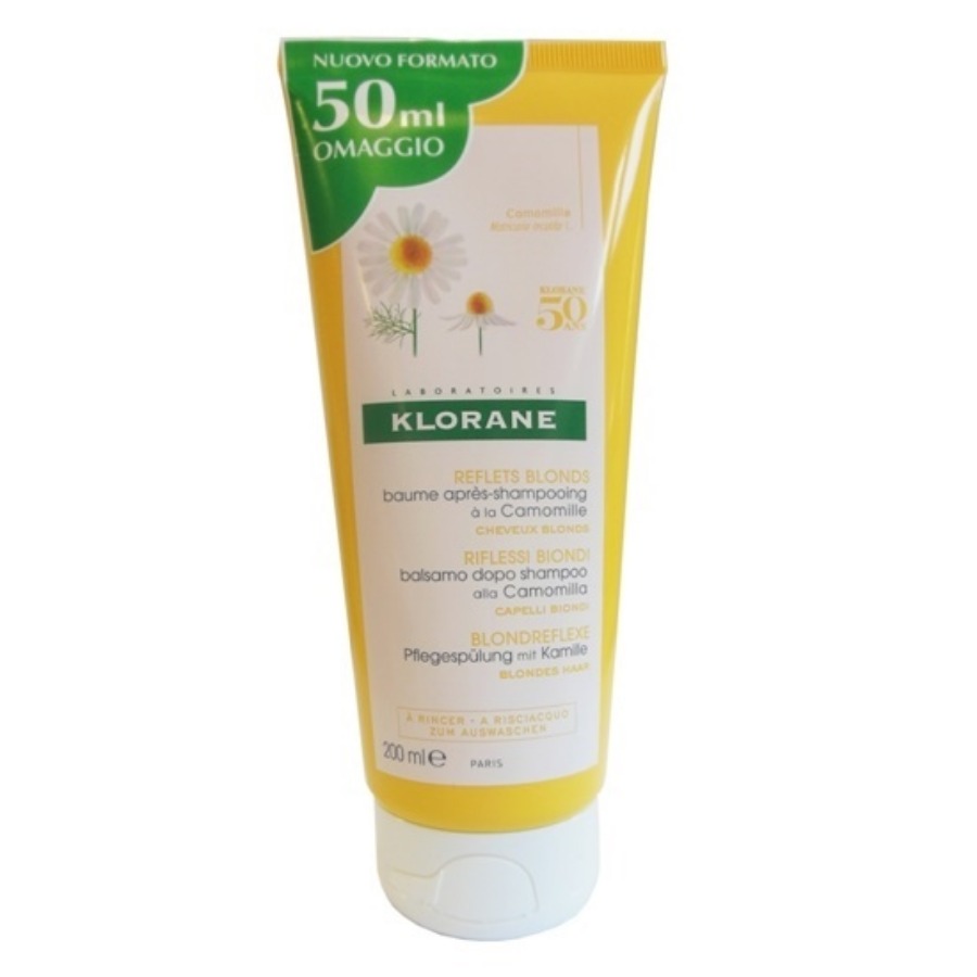 Klorane Balsamo Camomilla Riflessi Biondi Schiarente Illuminante 200ml