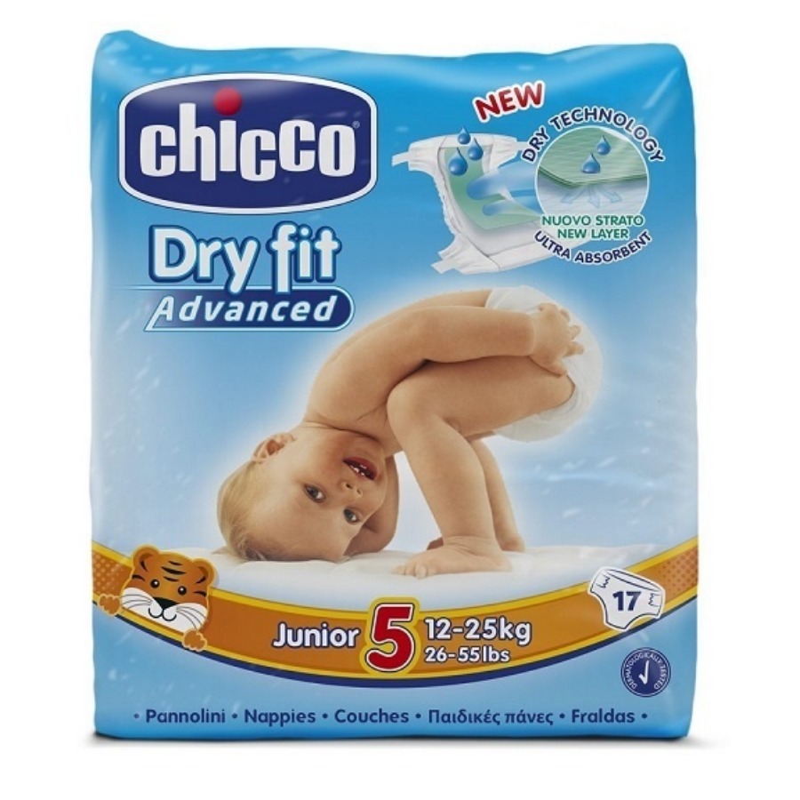 Chicco Dry Fit Advance Junior Da 12KG a 25KG 17 Pezzi