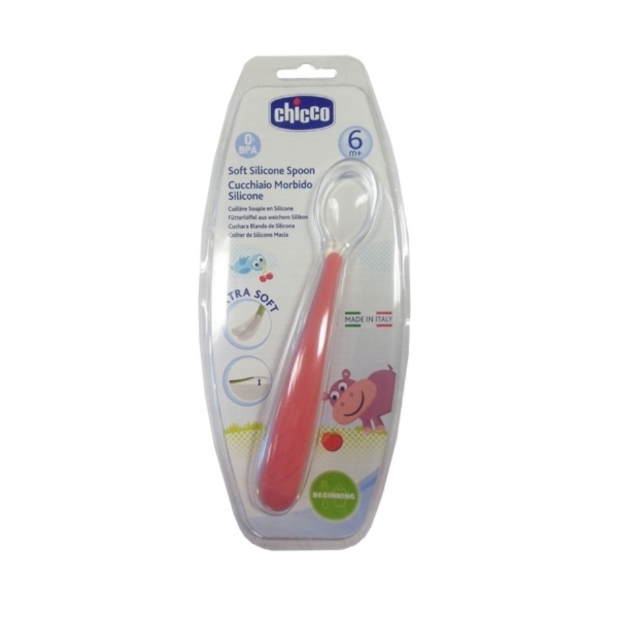 Chicco Cucchiao Morbido Silicone 6Mesi+ Ro Up