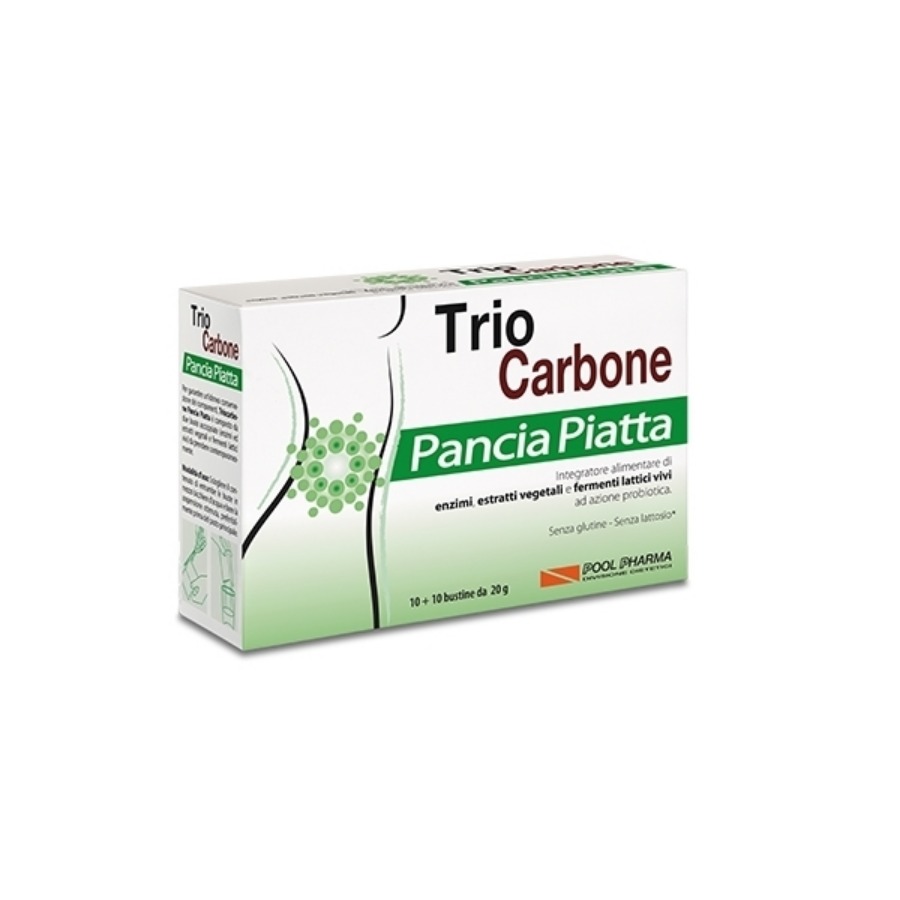 Triocarbone Pancia Piatta 10 e 10 Bustine Gratis