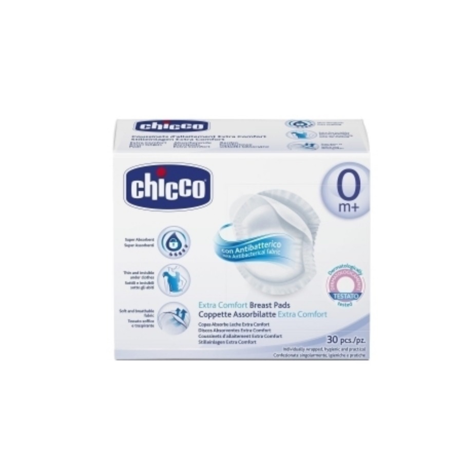 Chicco Dischetti Assorbilatte Antibatterici 30 Pezzi