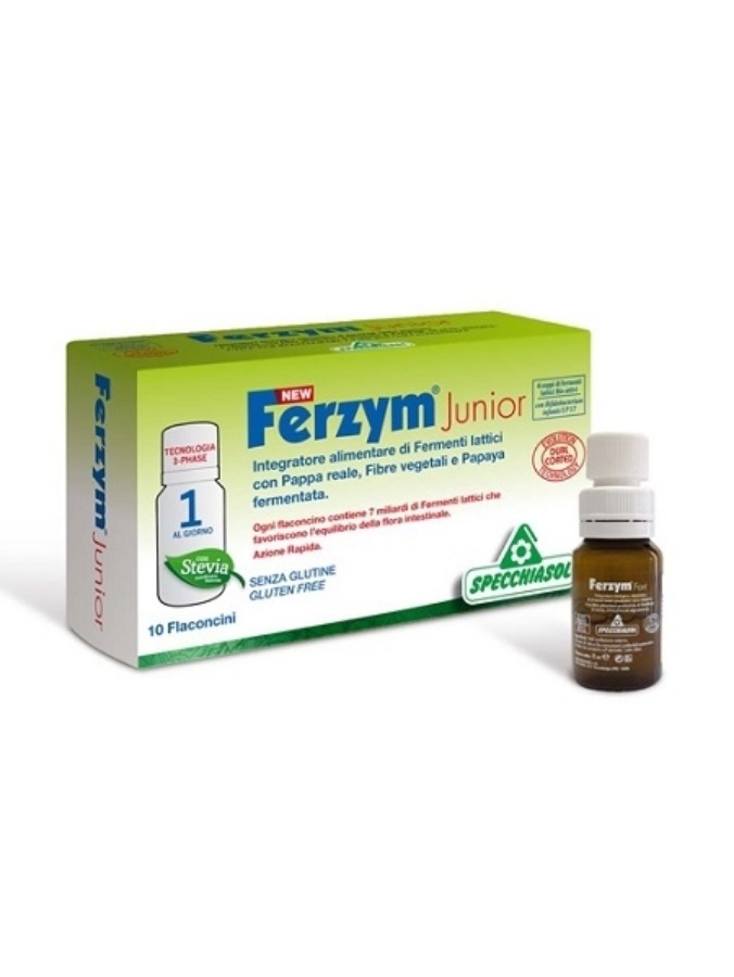 Specchiasol New Ferzym Junior 10 Flaconi da 8ML