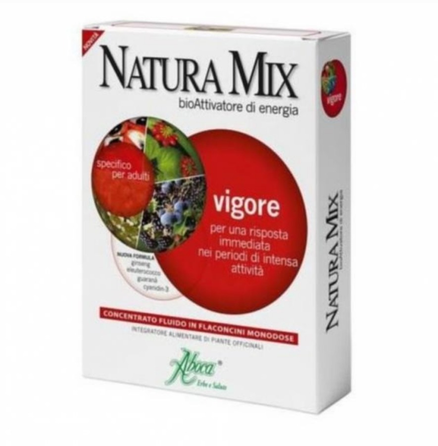 Aboca Natura Mix Vigore Concentrato 10 Flaconi 15gr