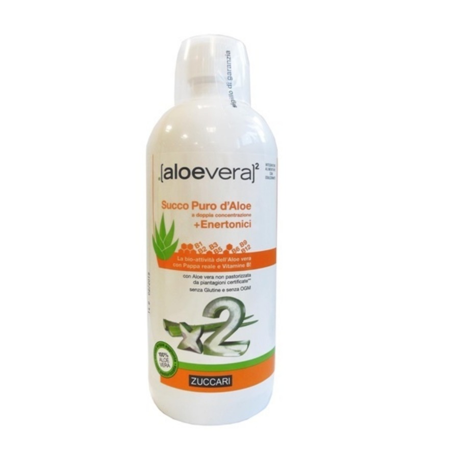 Zuccari Aloevera2 Succo Puro Aloe con Enertonici 1000ml