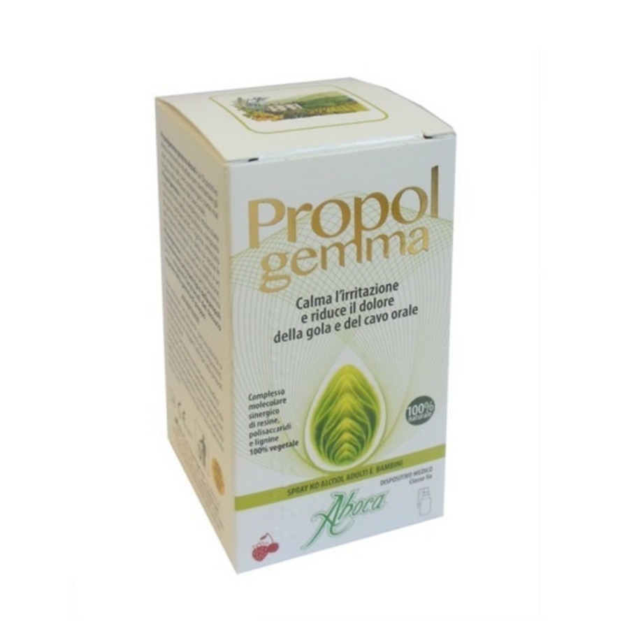 Aboca Propolgemma Spray no Alcool Gusto Fragola e Ciliegia 30ml