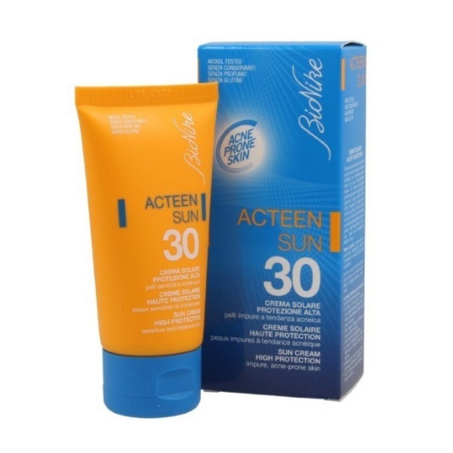Bionike Acteen Sun Crema Protezione SPF30 Pelle Acneica 50ml