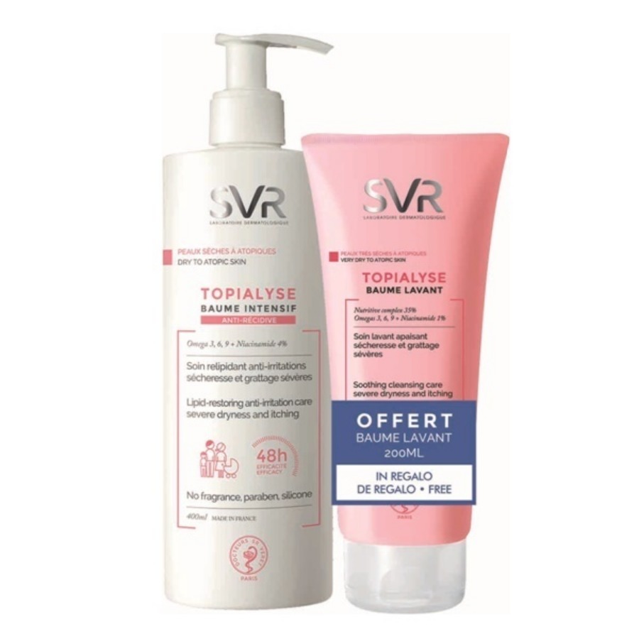 SVR Topialyse Balsamo 400ml e Detergente Corpo e Viso 200ml