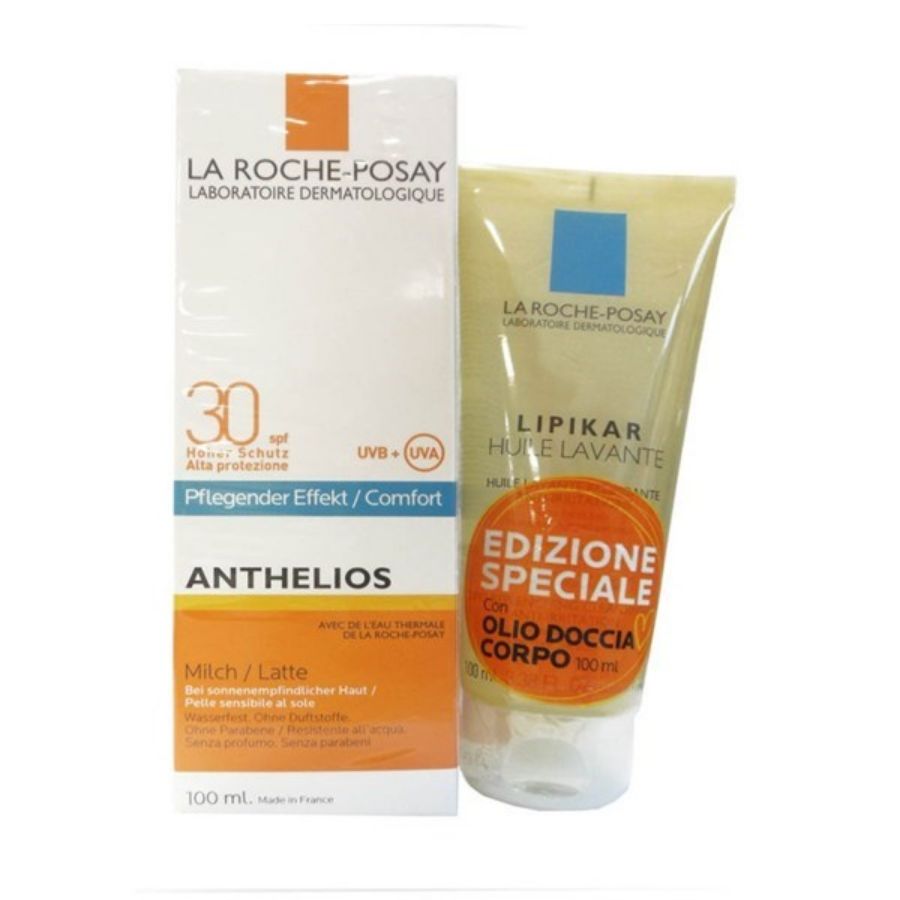 La Roche Posay Anthelios Latte SPF30 con OMAGGIO Olio Detergente Lipikar