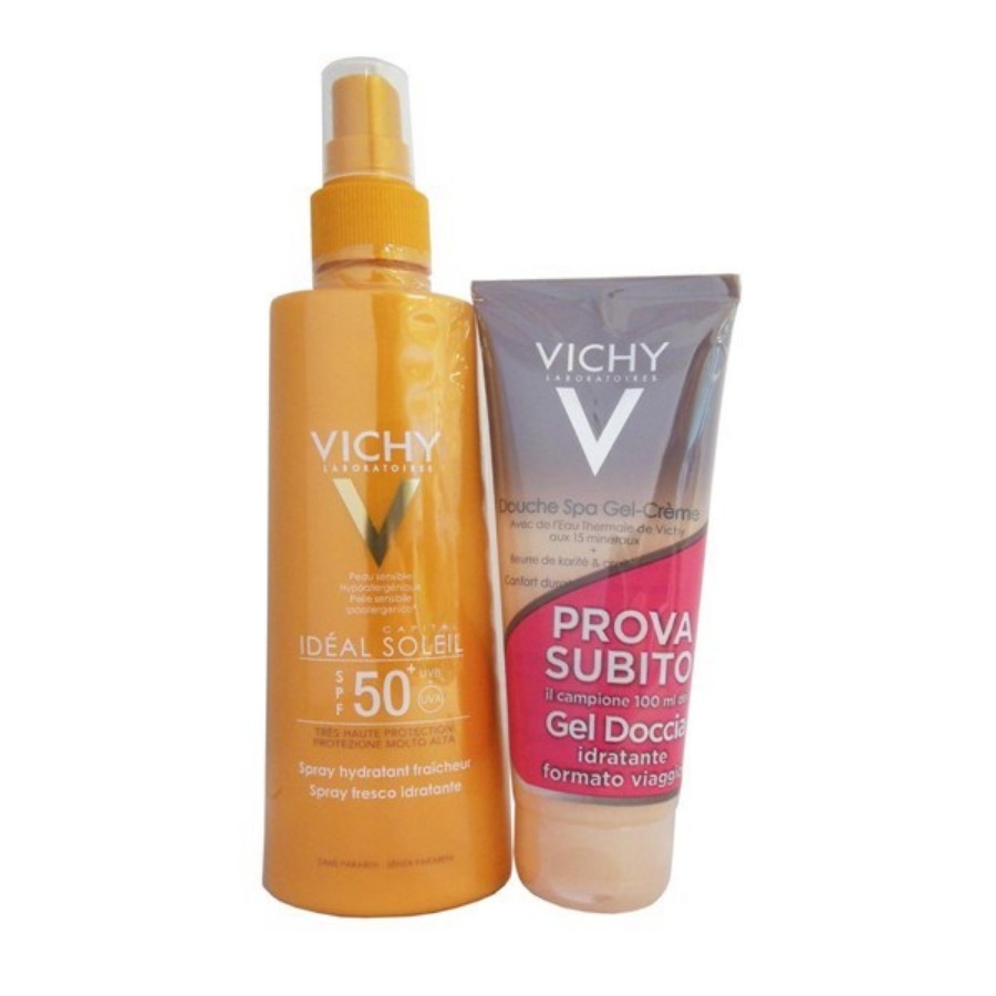 Vichy Ideal Soleil Spray Idratante SPF50+ con Gel Doccia