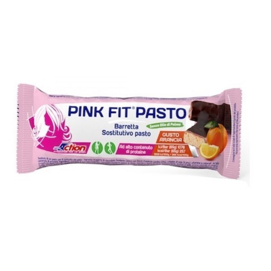 ProAction Pink Fit Barretta Pasto Gusto Arancia 65gr