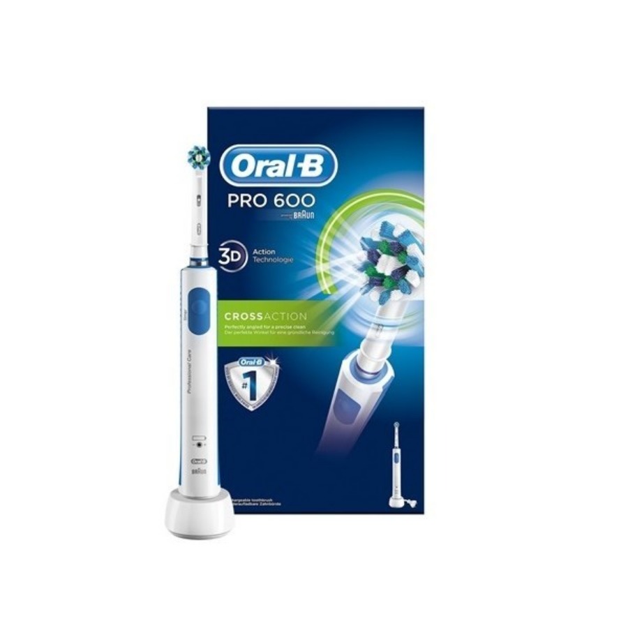 OralB Pro Colour 600 Blu Crossaction Spazzolino Elettrico