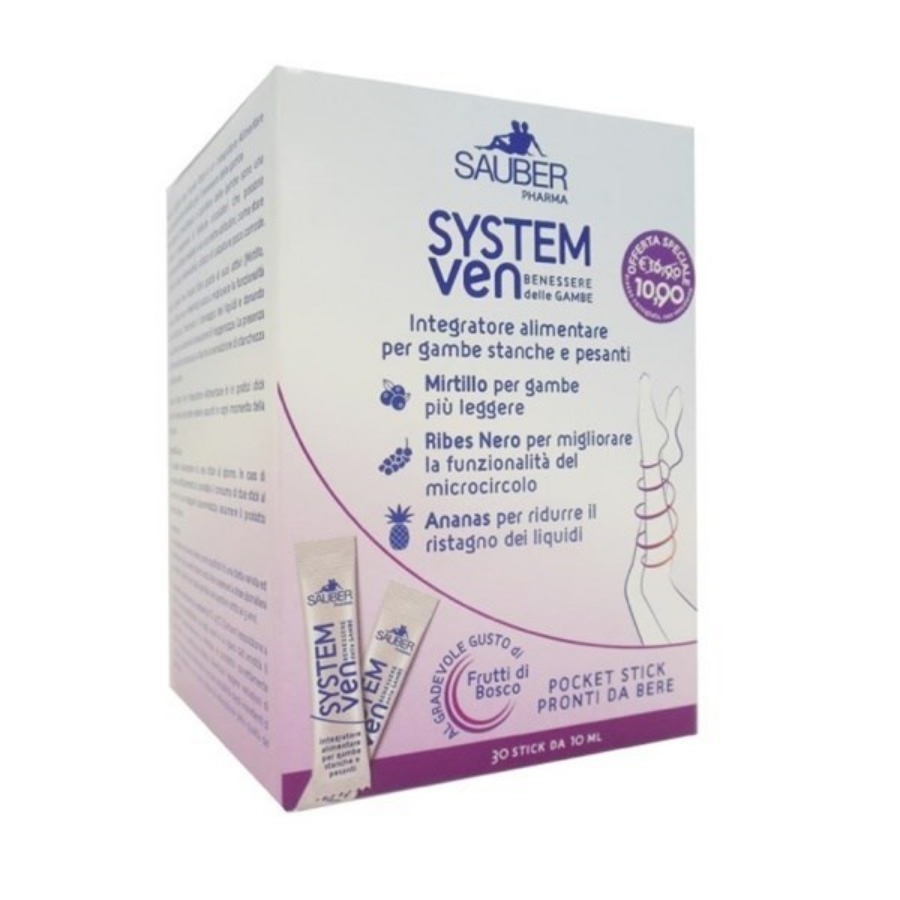 Sauber System Ven per Gambe Stanche 30 Stick da 10ml