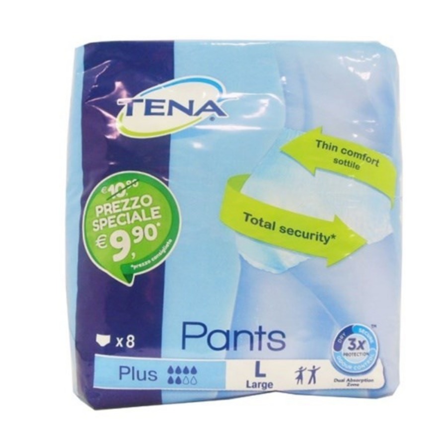 Tena Pants Plus Large 8 Pezzi