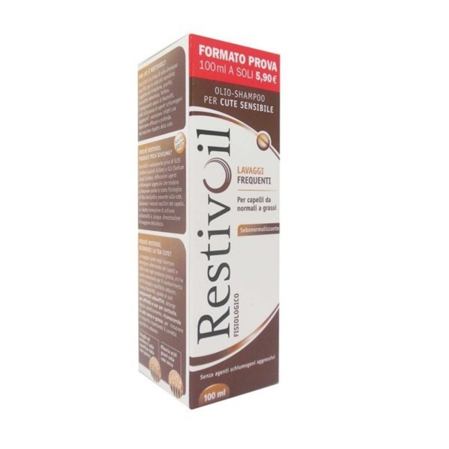 Restivoil Fisiologico Olio Shampoo Lavaggi Frequenti 100ml