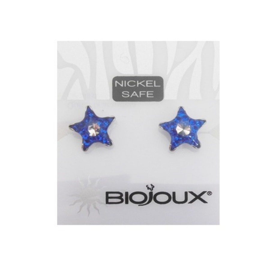Biojoux Orecchini Sapphire Star 10 mm
