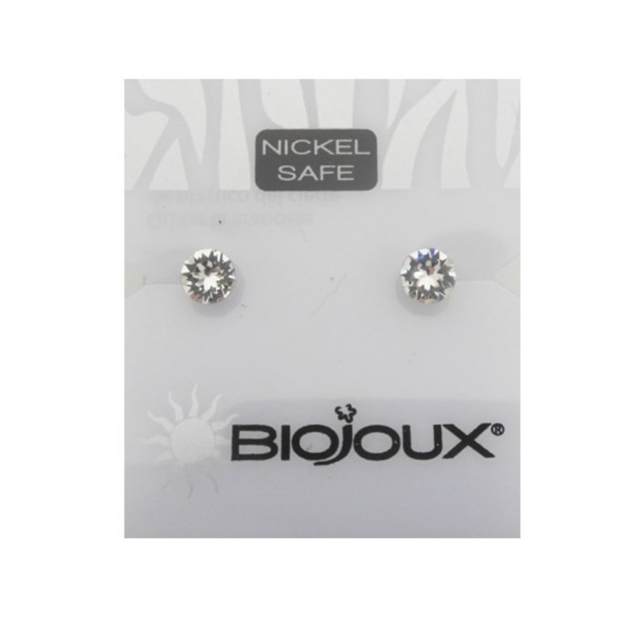 Biojoux Orecchini White Crystal 4MM