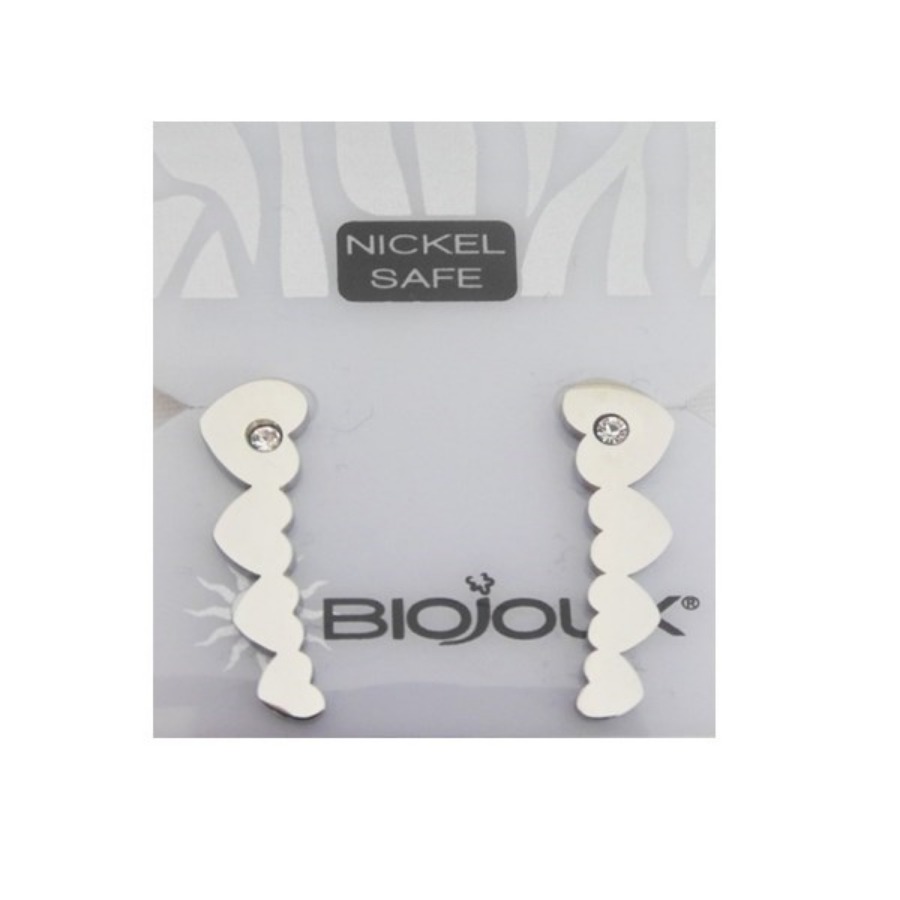 Biojoux Orecchini Ear Cuff Hearts 23MM