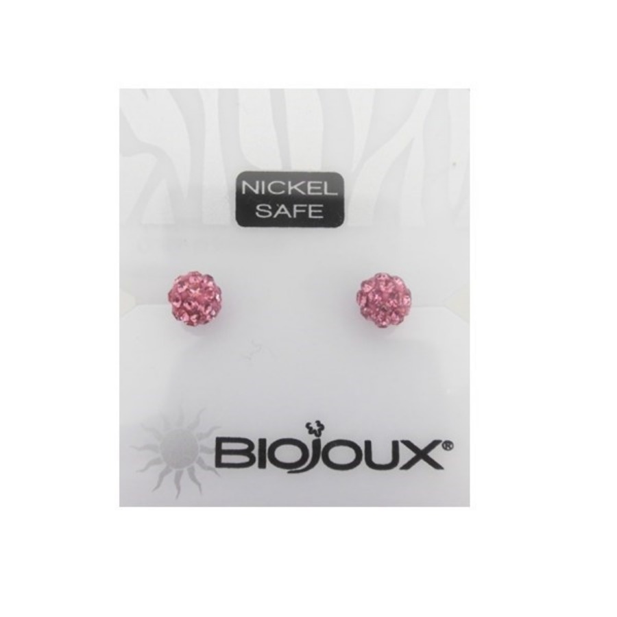 Biojoux Orecchini Light Rose Crystal Ball 5MM