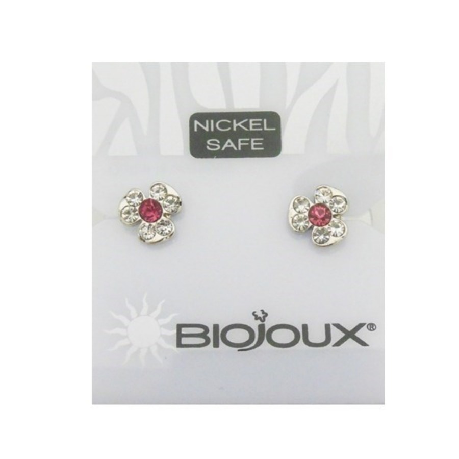 Biojoux Orecchini Crystal Rose Flower 8MM