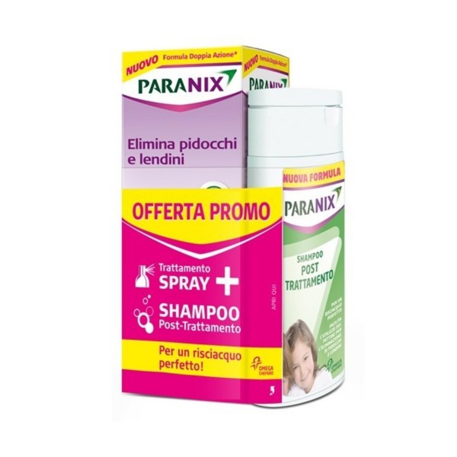 Paranix Spray 100ml con Shampoo Post Trattamento