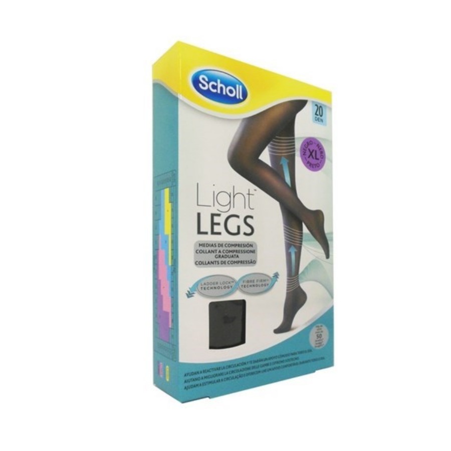 Scholl Light Legs Collant 20 Den XL Nero