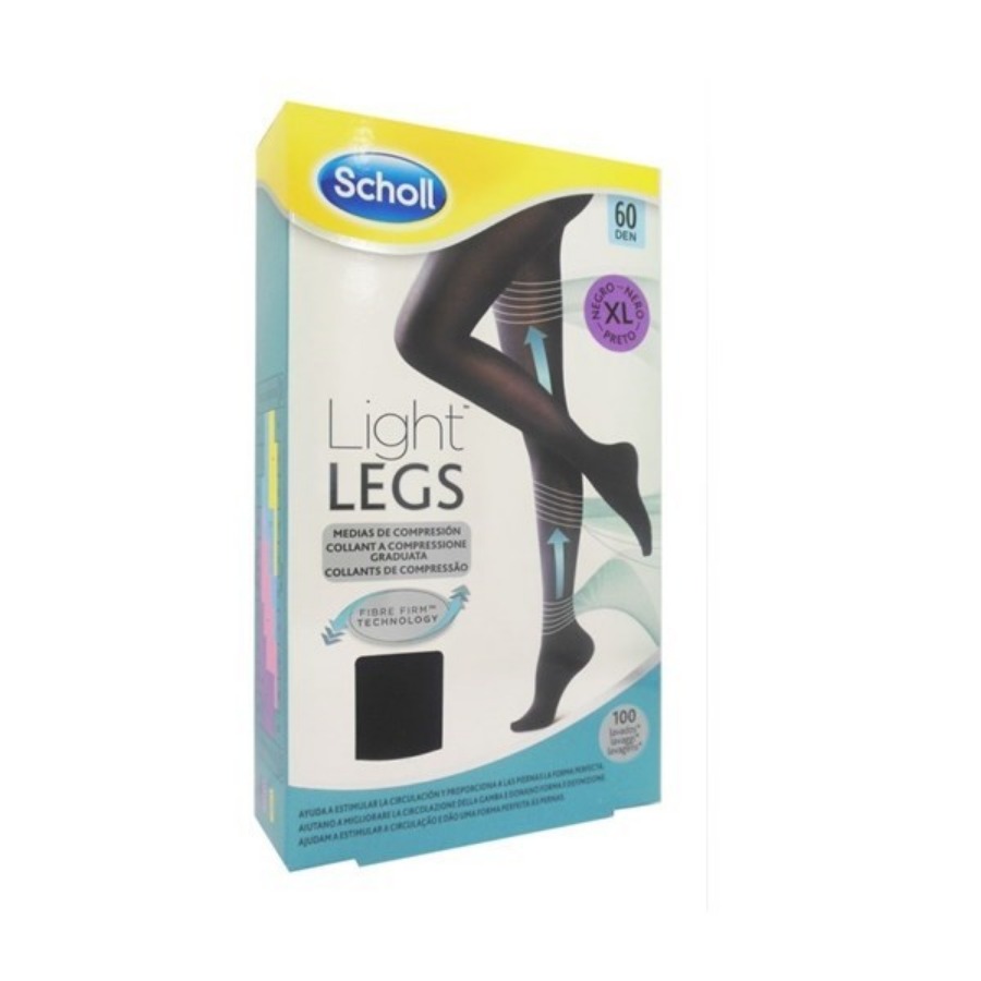 Scholl Light Legs Collant 60 Den XL Nero