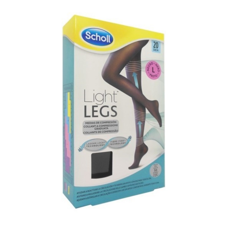 Scholl Light Legs Collant 20 Den L Nero