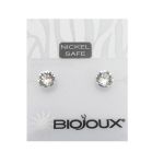 Biojoux Orecchini BJT 3050 White Crystal 5MM