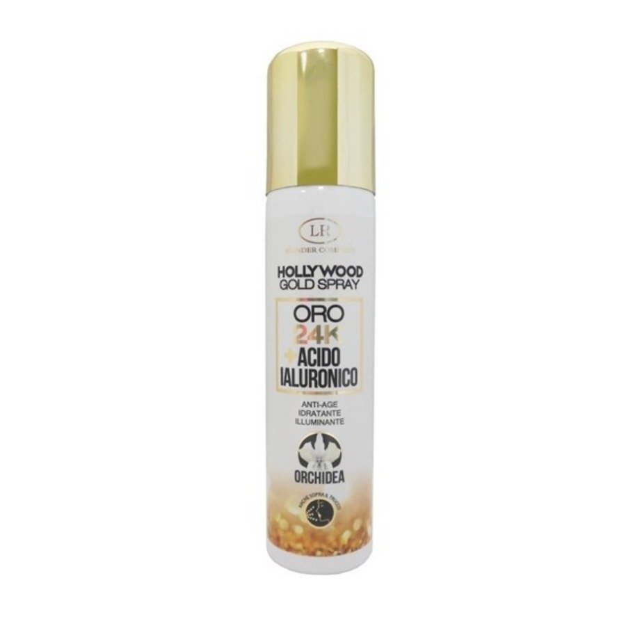 Hollywood Gold Spray Oro 24K Acido Ialuronico 75ml