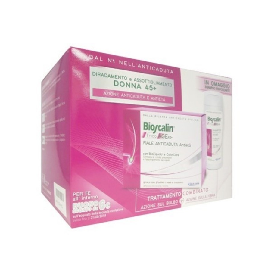 Bioscalin Tricoage 45+ 10 Fiale con Shampoo in OMAGGIO