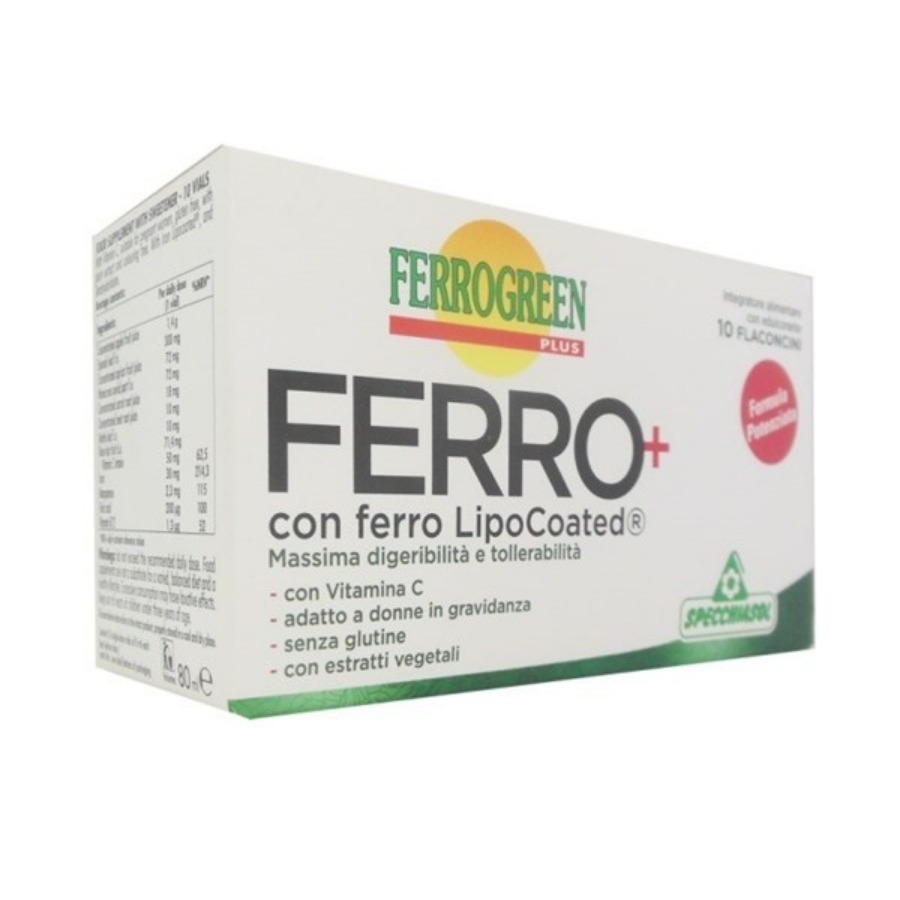 Specchiasol Ferrogreen Plus 10 Flaconi 10ml