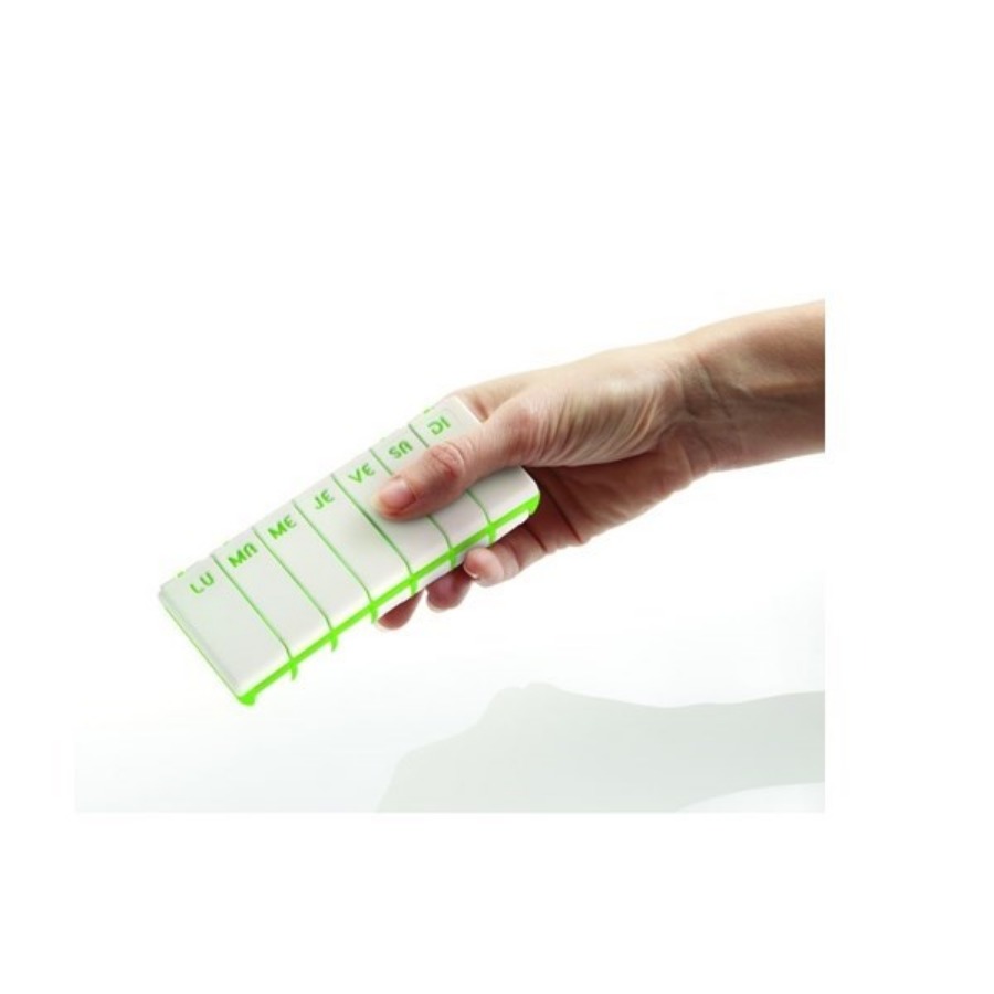 Portapillole Giornaliero Pillbox City Verde a solo € 5,90 -   - Gli Specialisti del Benessere