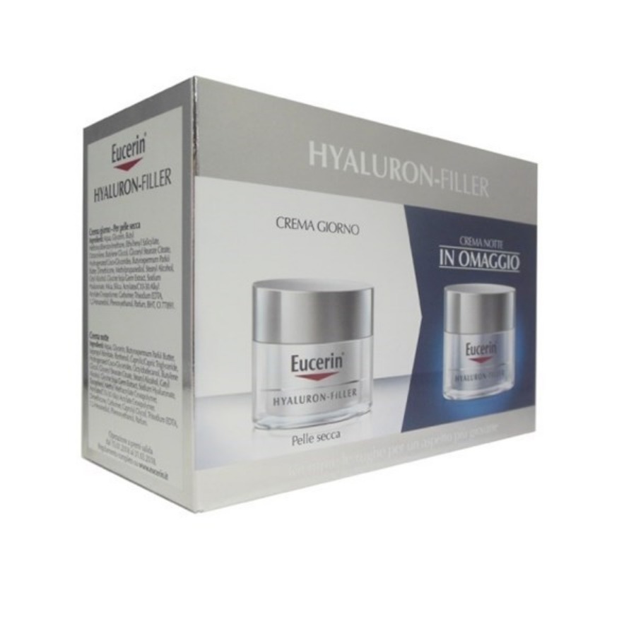 Eucerin Hyaluron Filler Cofanetto Crema Giorno Pelle Secca