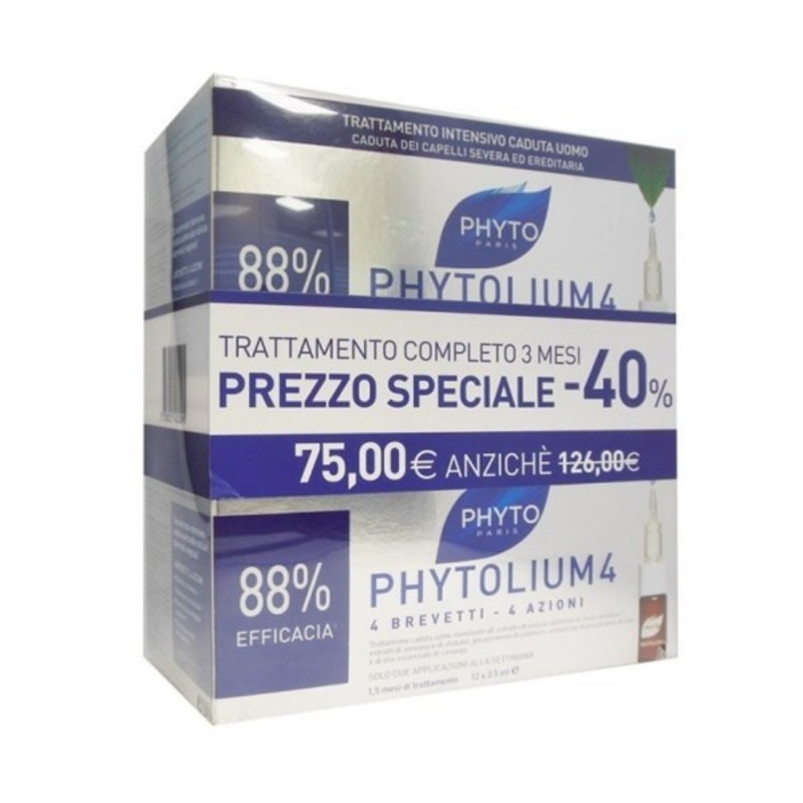 Phyto Phytolium 4 Trattamento Intensivo Uomo 24 Fiale