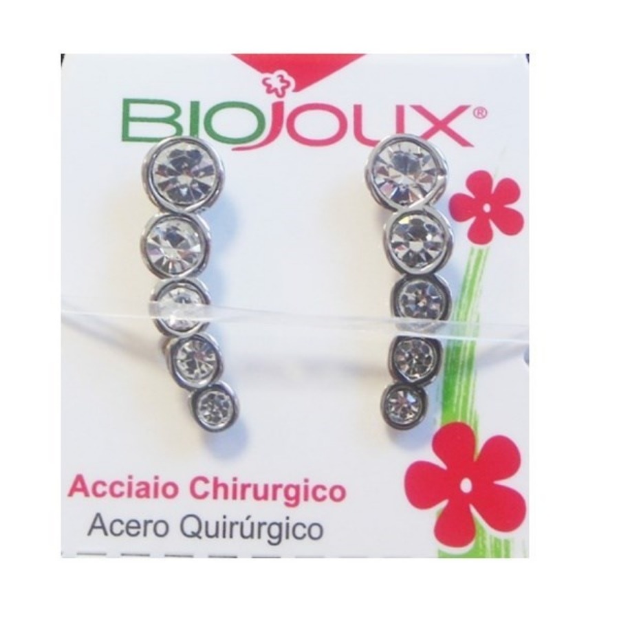 Biojoux Orecchini Ear Cuff 5 Zircon Crystal